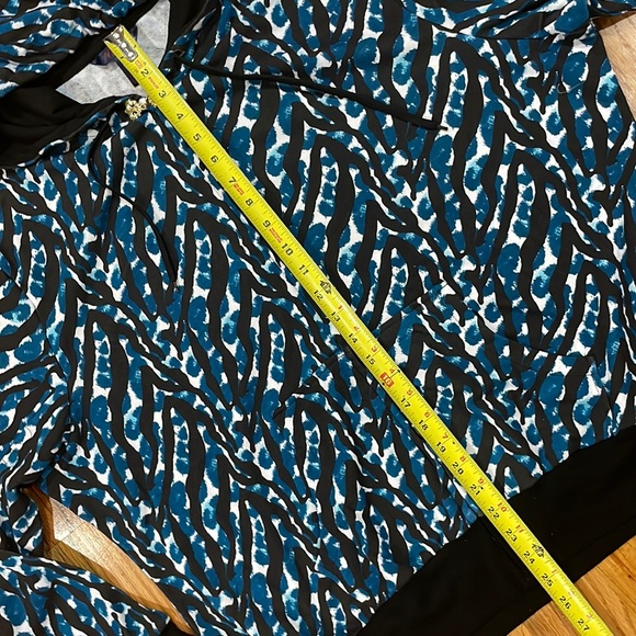 NEW DEREON Rhinestone Animal Leopard Zebra  STUD bling Hoodie 3X 22 24 PLUS SIZE - Picture 10 of 17